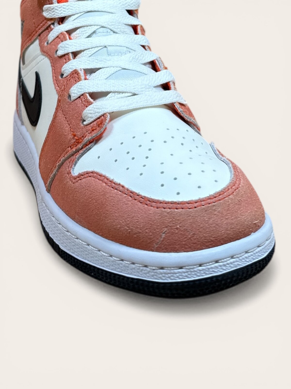 air Jordan 1 Mid ( GS ) Team Orange